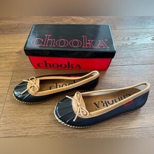 Chooka Black and Tan Loafers women’s size 10 duck skimmer new in box